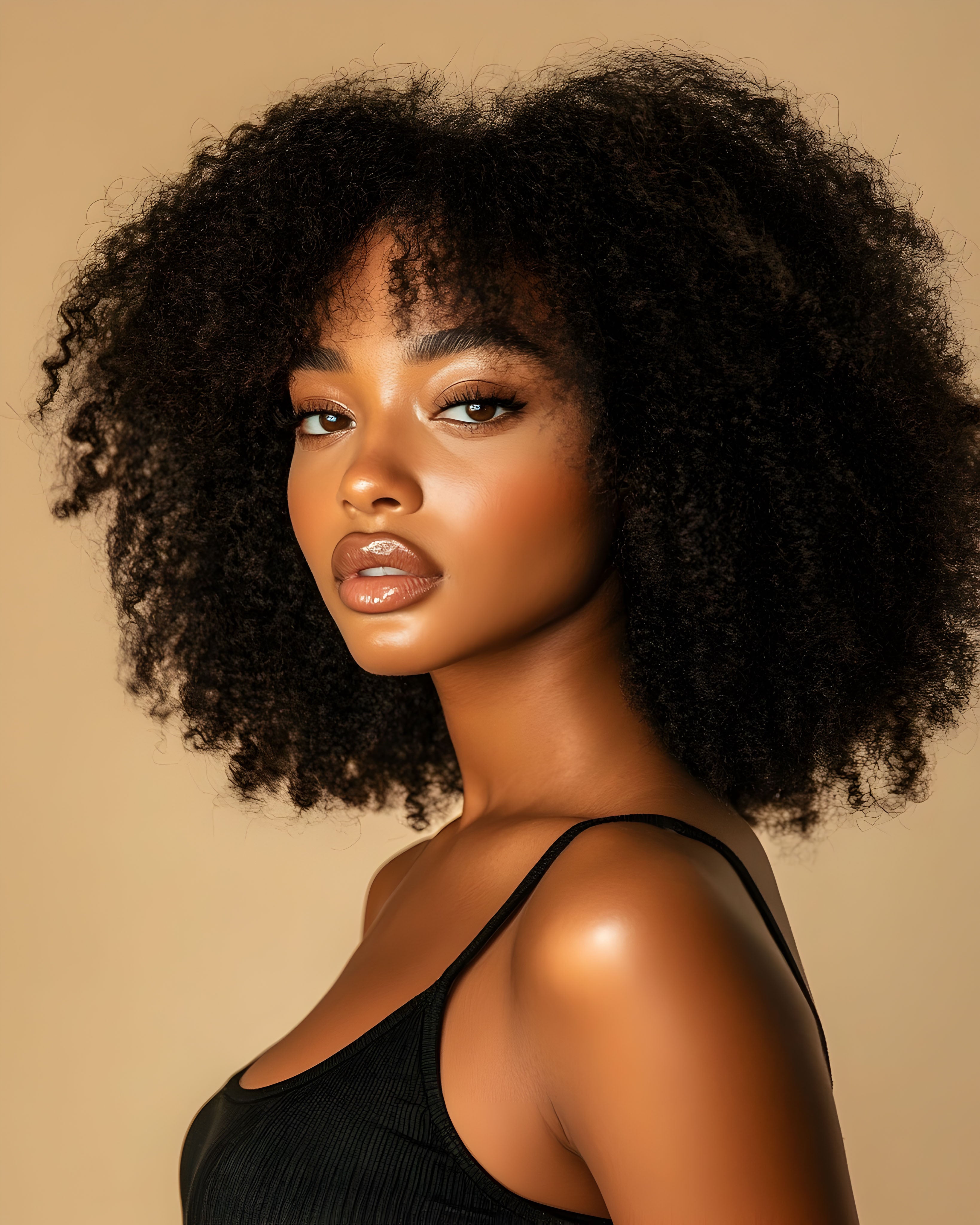 Afro Kinky Curly Lace Front Wig – 100% Virgin Human Hair